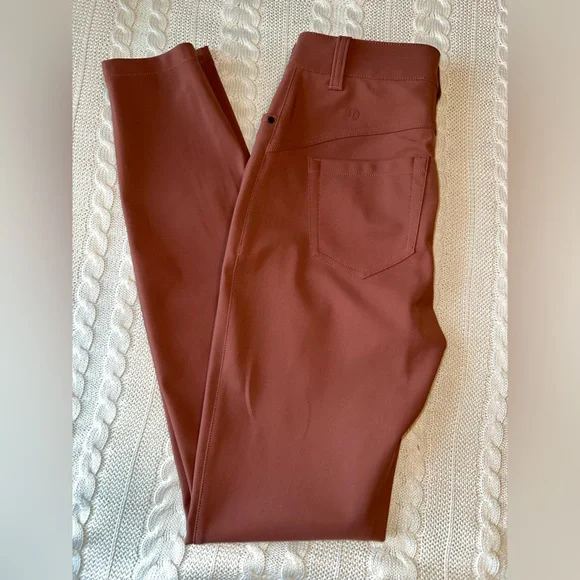 Lululemon City Sleek Slim-Fit 5 Pocket High-Rise Pant Ancient Copper Size 27 - Picture 2 of 10